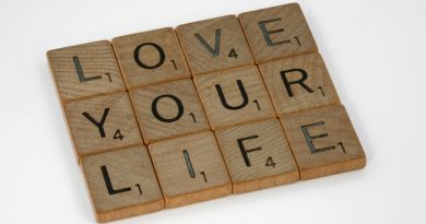 Love Your Life Text on White Background